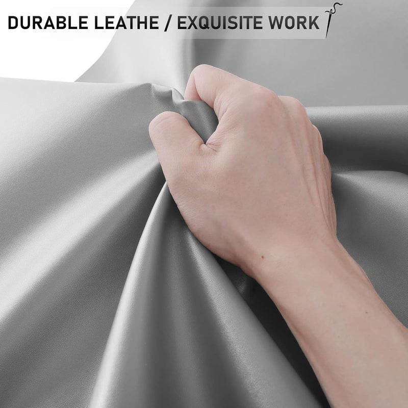 YAFLC Self Adhesive Leather Repair Tape Kit, 4"x 63" Leather Repair Patch for Furniture, Leather Repair Patch for Car seat, Sofas, Couch, Boat Seat Gray - Image 3